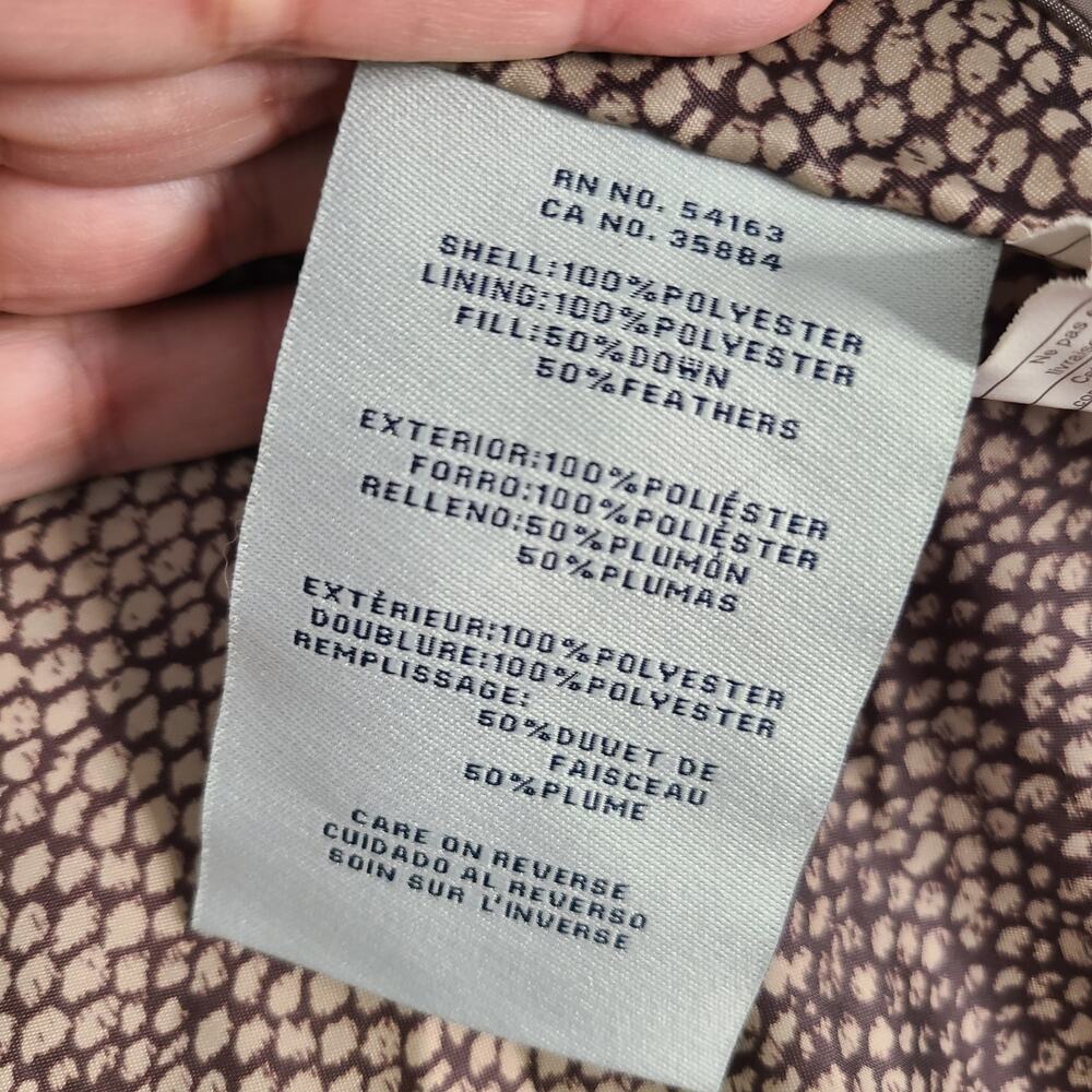 Cole Haan Puffer Coat Women's Large Oversized Collar Belted Long Down Filled - Picture 10 of 16